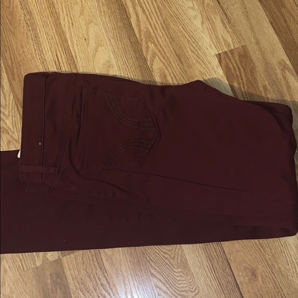 Maroon Hollister skinny Jeans 11 Long
